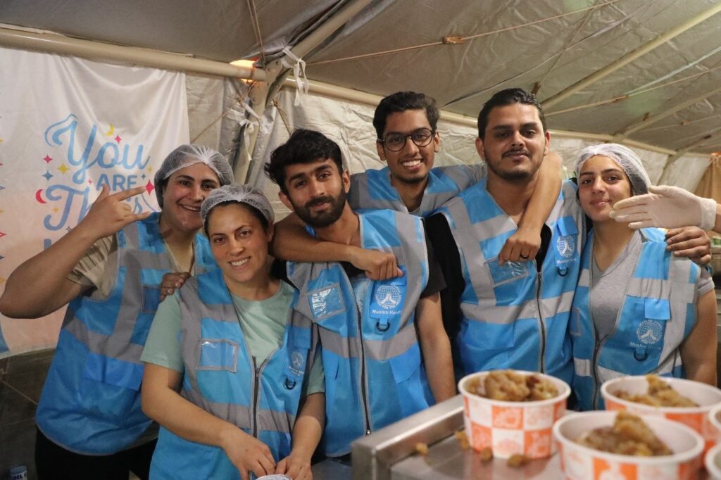 A group of Pakistani-Turkish volunteers are seen in Hatay, Türkiye, Aug. 21, 2023. (Courtesy Fatma Damla Kayayerli)