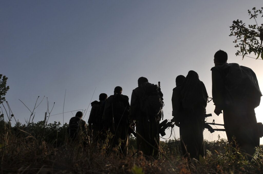 A view of PKK terrorists in Qandil mountain, Iraq, June 22, 2013. (Shutterstock Photo)
