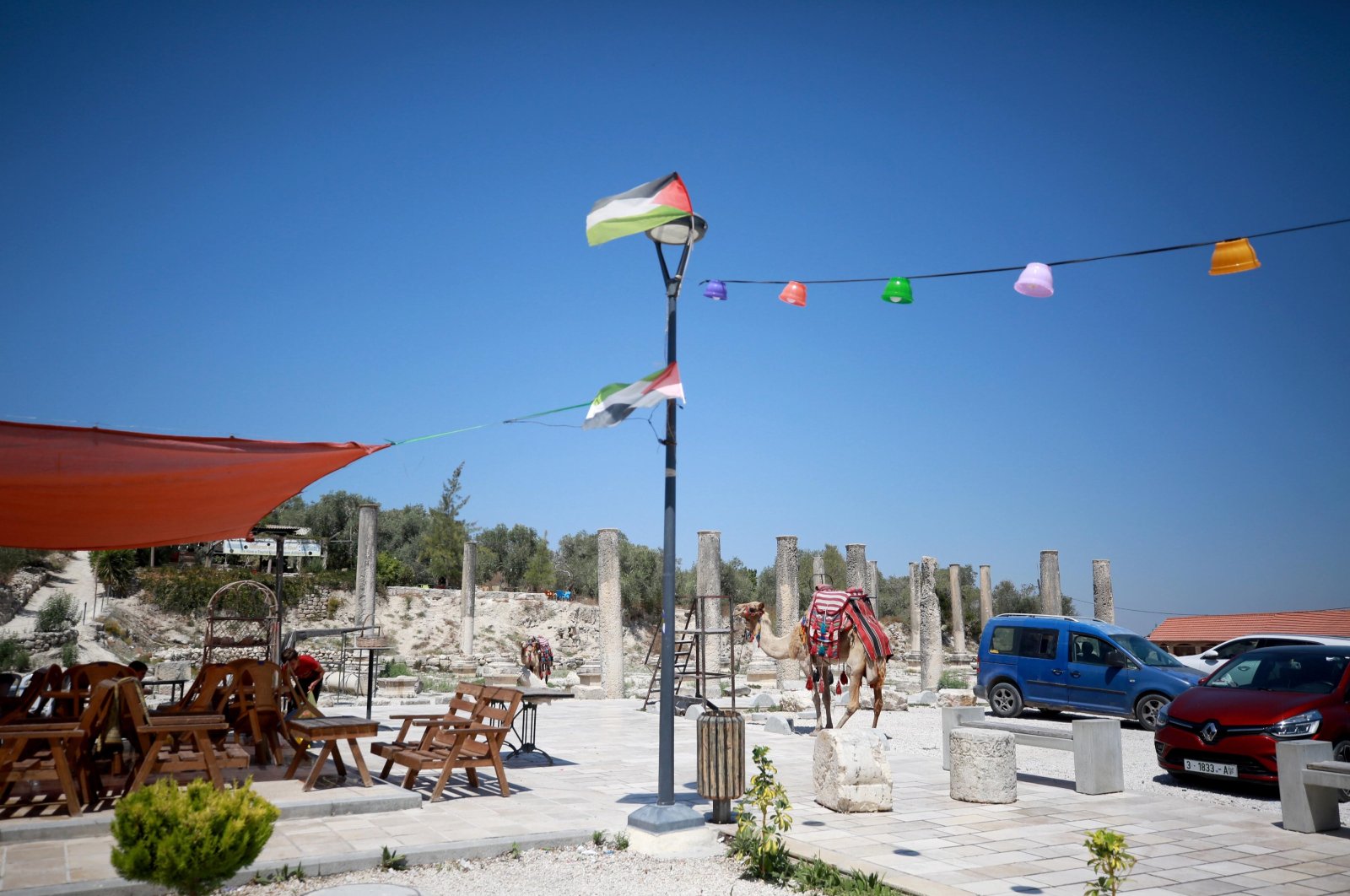 Palestinians are urging for the inclusion of the historic town of Sebastia, situated in the occupied West Bank city of Nablus and facing Israel's threat of annexation to be listed on the U.N. Educational, Scientific and Cultural Organization (UNESCO) "List of World Heritage in Danger," Nablus, West Bank, Aug. 2, 2023. (AA Photo)