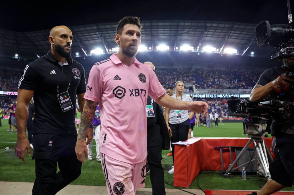 Inter Miami forward Lionel Messi walks off the field after their win against the New York Red Bulls at Red Bull Arena, New Jersey, U.S., Aug. 26, 2023. (Reuters Photo)