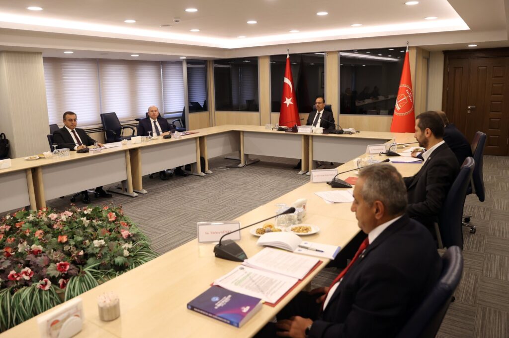 The members of the Public Officials Arbitration Board are photographed attending the meeting in Ankara, Türkiye, Aug. 31, 2023. (AA Photo)