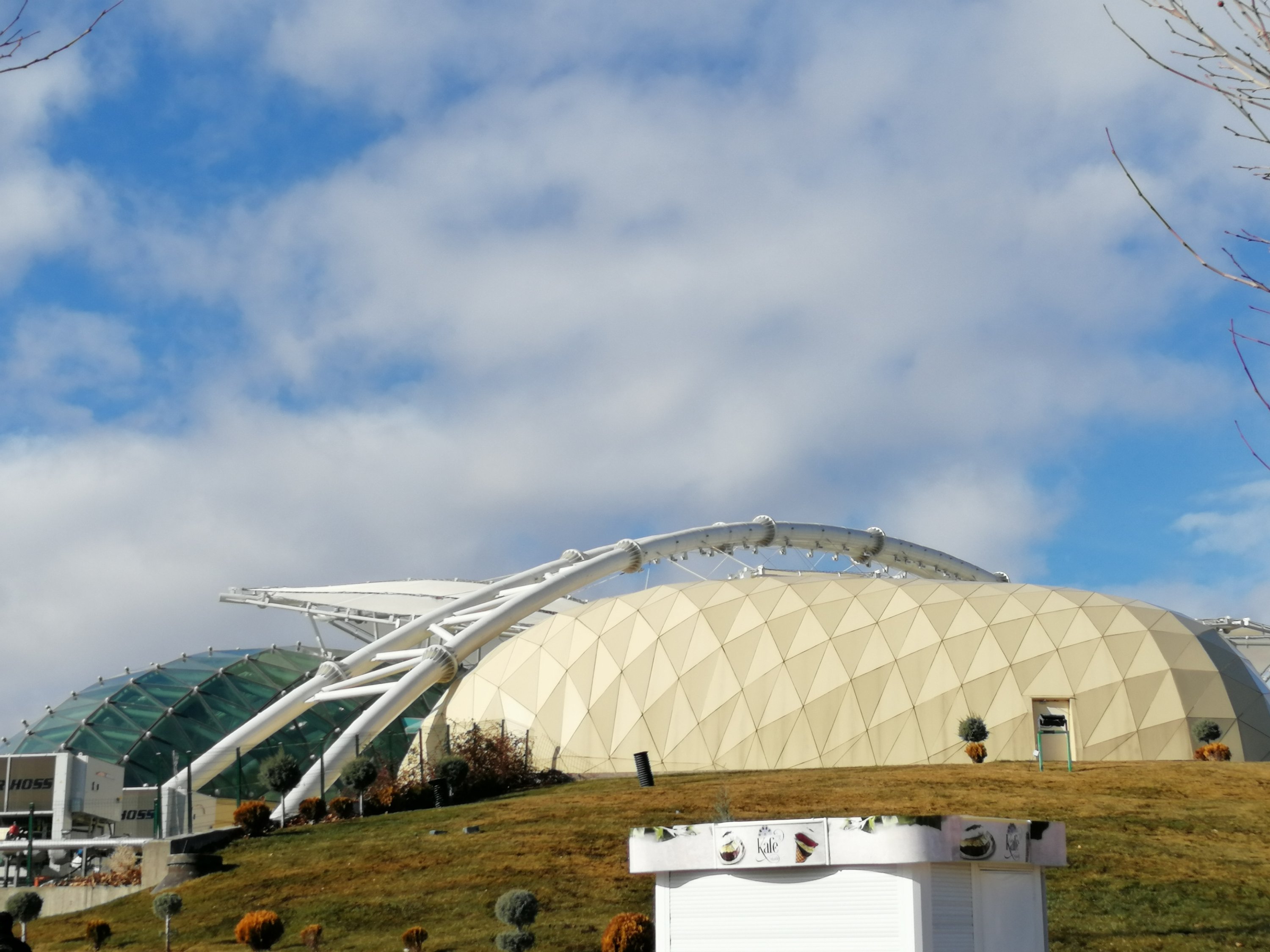 290264 The exterior view of Tropical Butterfly Garden, Konya, Türkiye, Feb. 10, 2022. (Photo by Sisa Bodani)