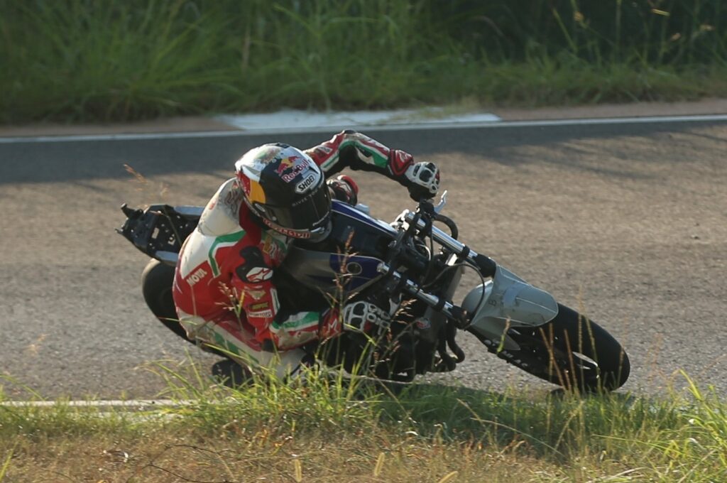 MV Agusta Reparto Corse's Bahattin Sofuoğlu training at the Kenan Sofuoğlu Track, Sakarya, Türkiye, Aug. 29, 2023. (AA Photo)