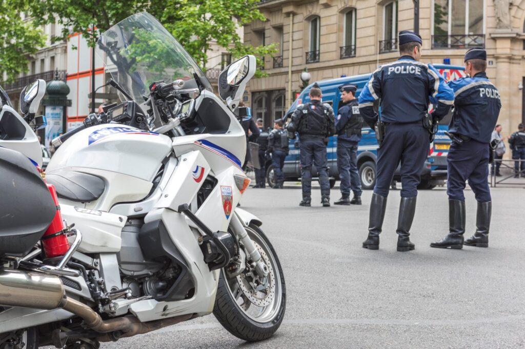French police cars blocking a street in Paris, May 21, 2015. (Shutterstock File Photo)