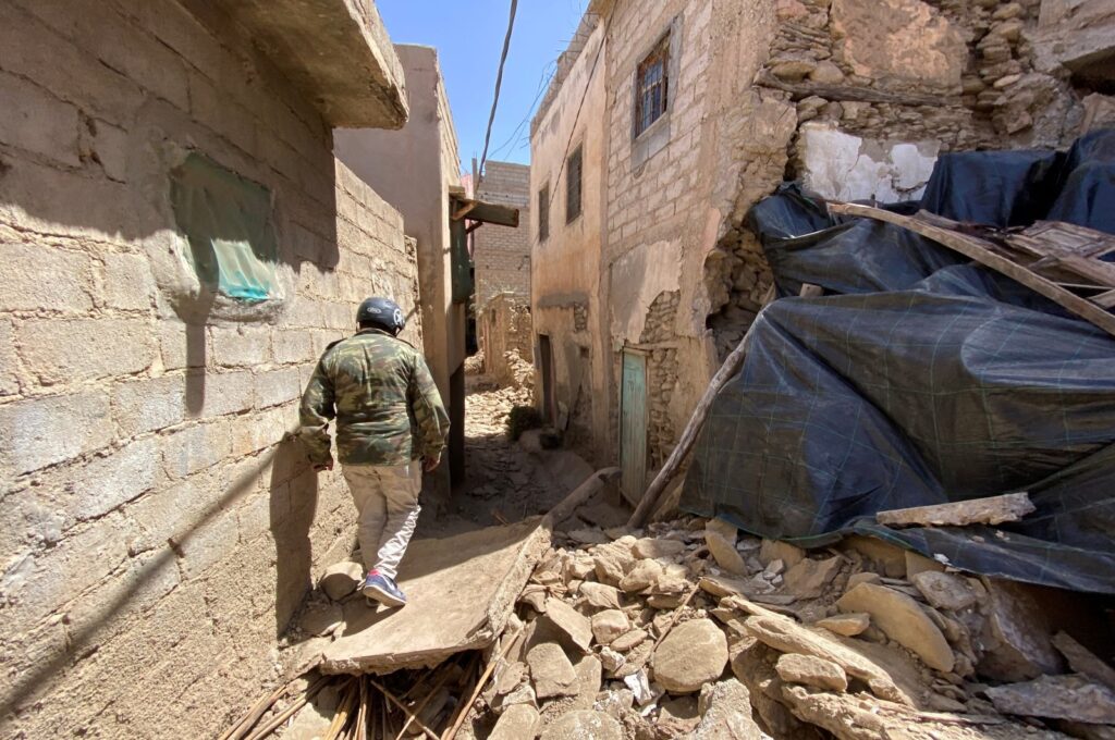 A general view of damage following a powerful earthquake in Amizmiz, Morocco, Sept. 9, 2023. (Reuters Photo)