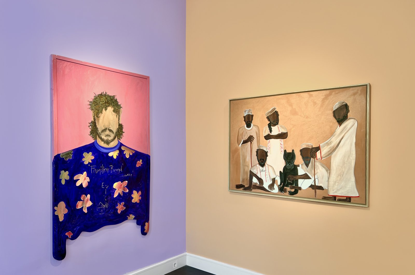 Deniz Pelister's "Human Race" exhibition at Vision Art Platform, in this photo provided on Sept. 8, 2023. (Courtesy of Vision Art Platform)