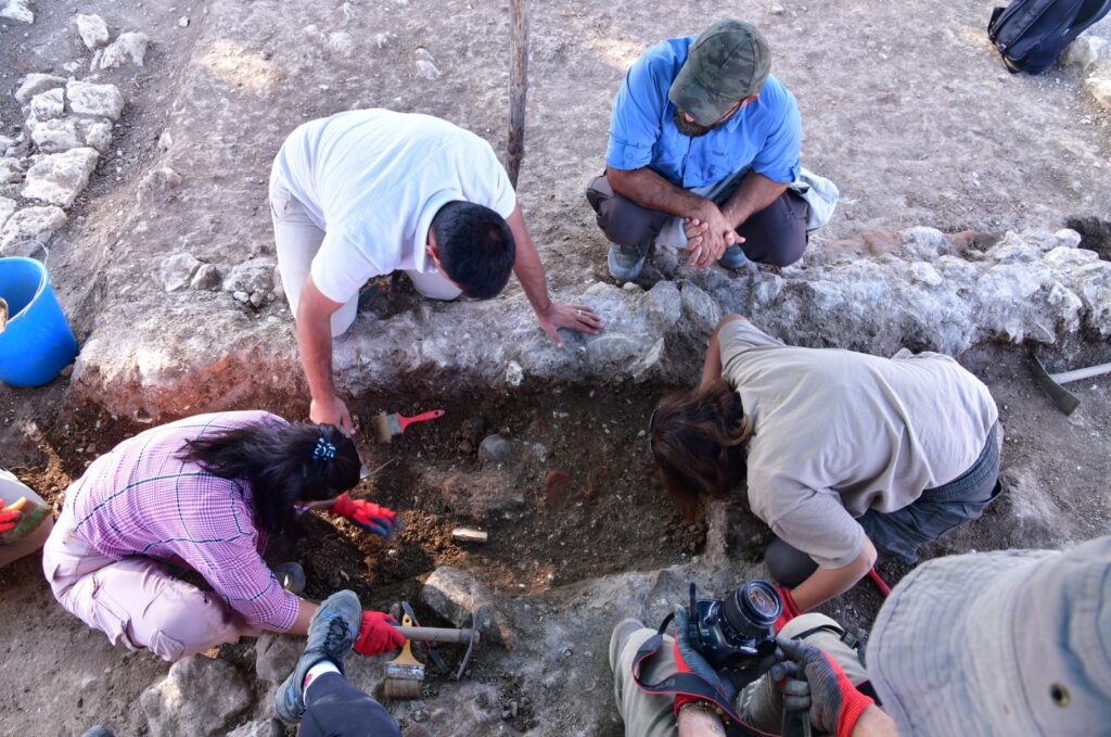 Archaelogists are seen during excavations at the ancient city of Aizanoi in Kütahya Türkiye, in this photo released on Sept. 23, 2023. (AA. Photo)