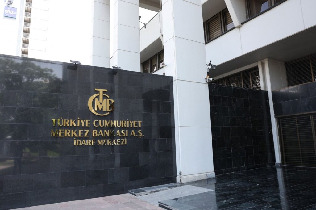 The headquarters of the Central Bank of the Republic of Türkiye, in Ankara, Türkiye, June 9, 2023. (AFP Photo)