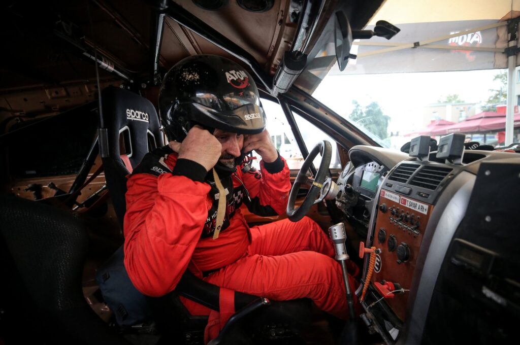 Turkish driver Murat Kamil Altun in action at the Türkiye Baja Championship's second leg, the "Baja Resital," Bursa, Türkiye, Oct. 1, 2023. (AA Photo)