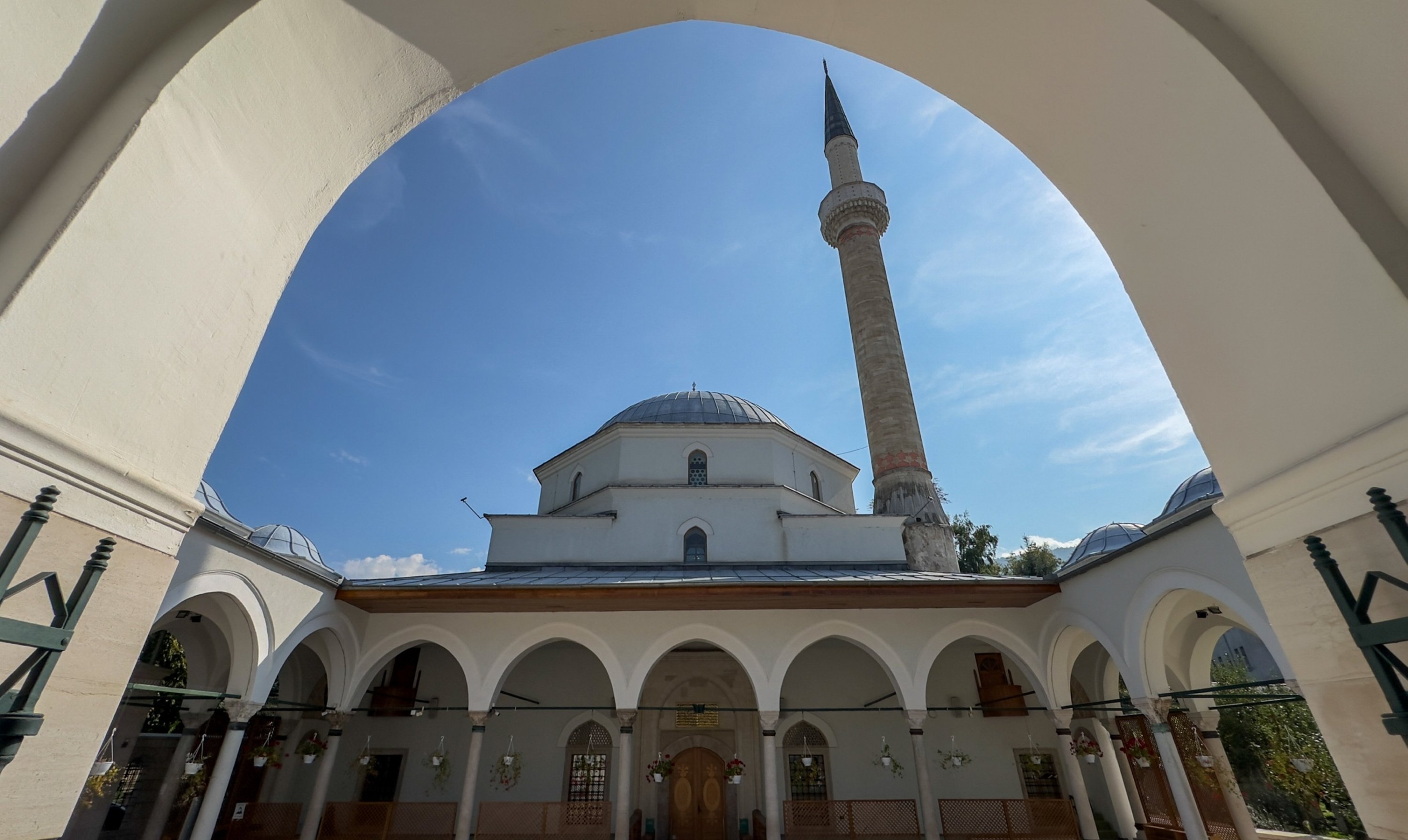 295455 Magnificent architecture of the historical Hünkar, also known as Fatih Sultan Mehmet Mosque, in Sarajevo, Bosnia and Herzegovina, Oct. 06, 2023. (AA Photo)