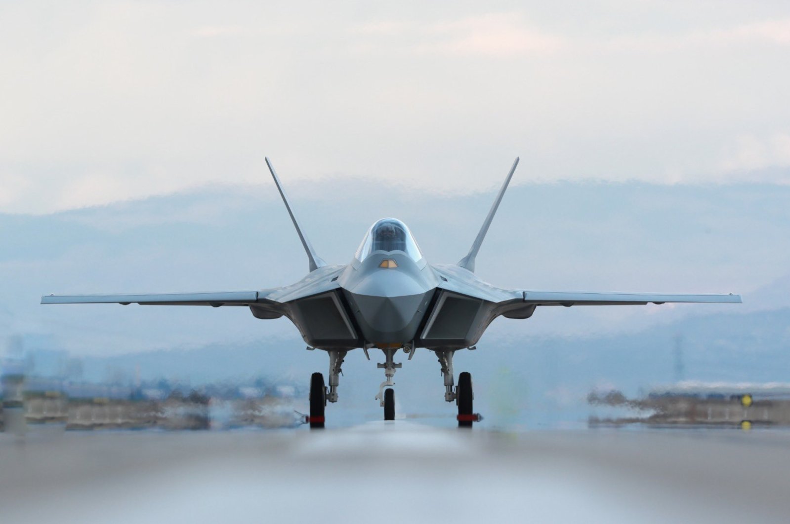 This combination of photos shows Türkiye's new combat drone, Anka-3 (L), and the fifth-generation combat aircraft KAAN. (Photos by AA)