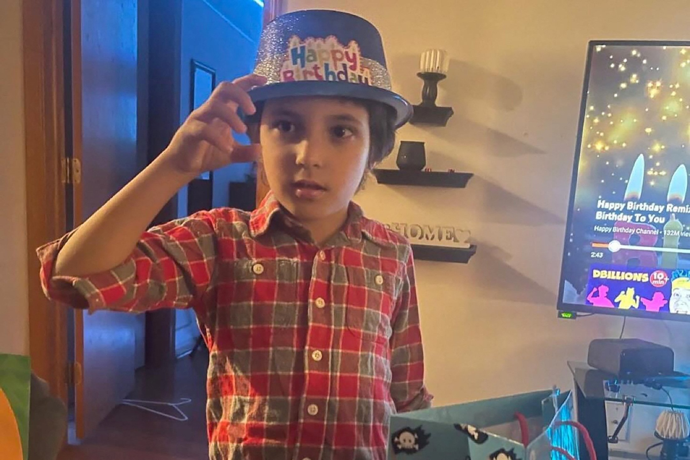 303391 A photo of Wadea al-Fayoume, 6, a Muslim boy who was stabbed to death in an Islamophobic attack in Illinois, U.S., Oct. 15, 2023. (Reuters Photo)