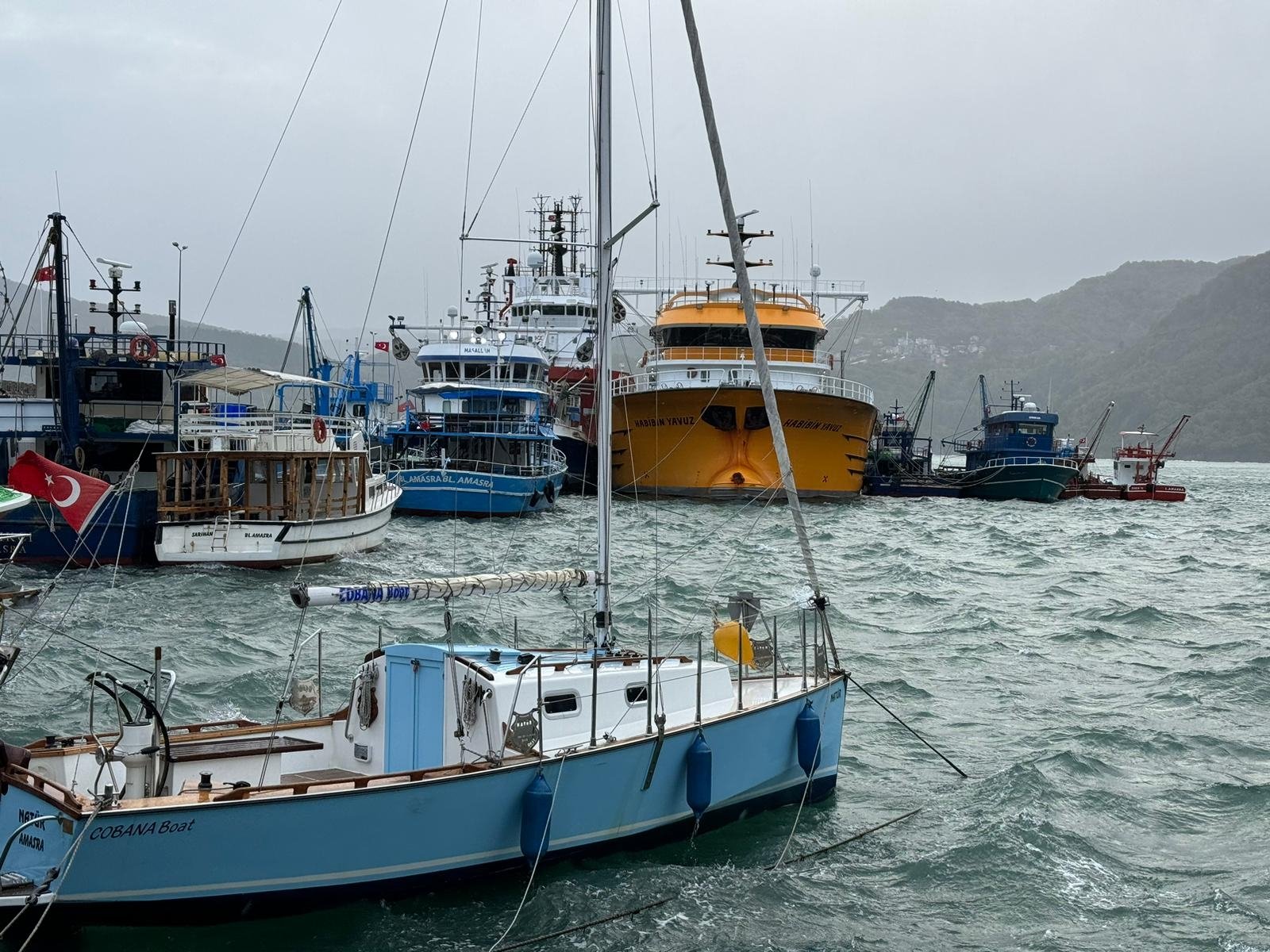 The Scientific and Technological Research Council of Türkiye (TÜBİTAK) and the Ministry of Agriculture and Forestry initiated a study to identify the problems in 400 fishing ports, Ankara, Turkiye, Nov. 30, 2023. (DHA Photo)
