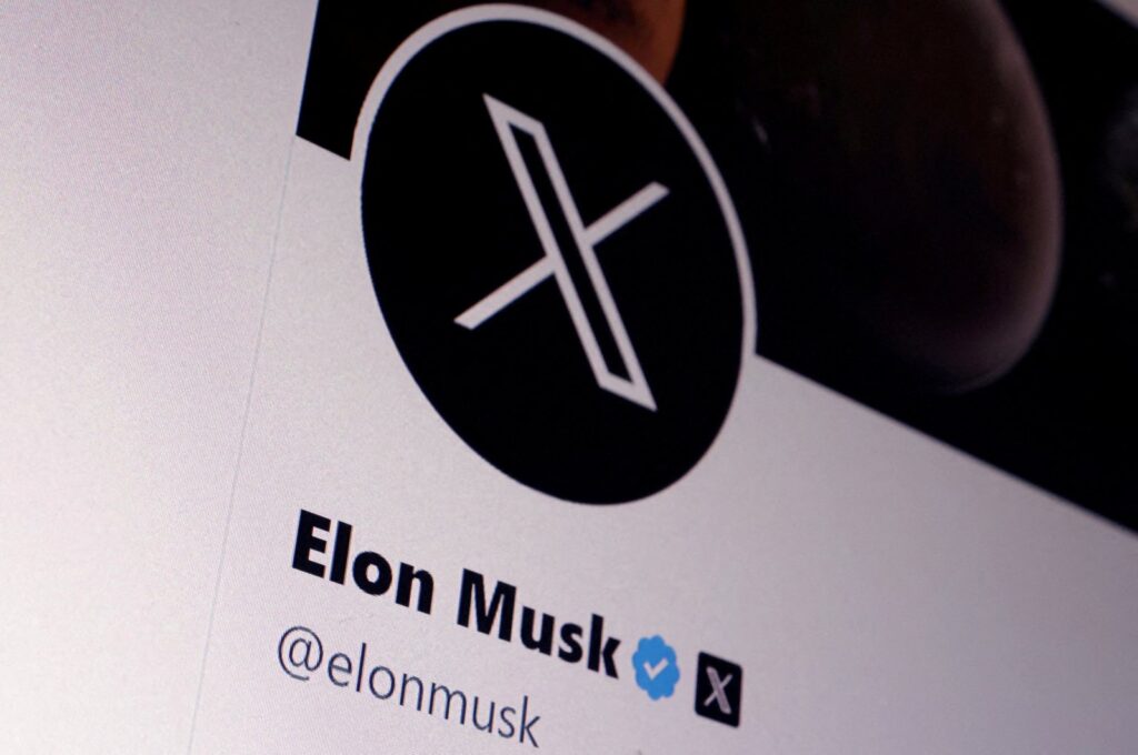 Elon Musk's X account is seen in this illustration taken on July 24, 2023. (Reuters Photo)