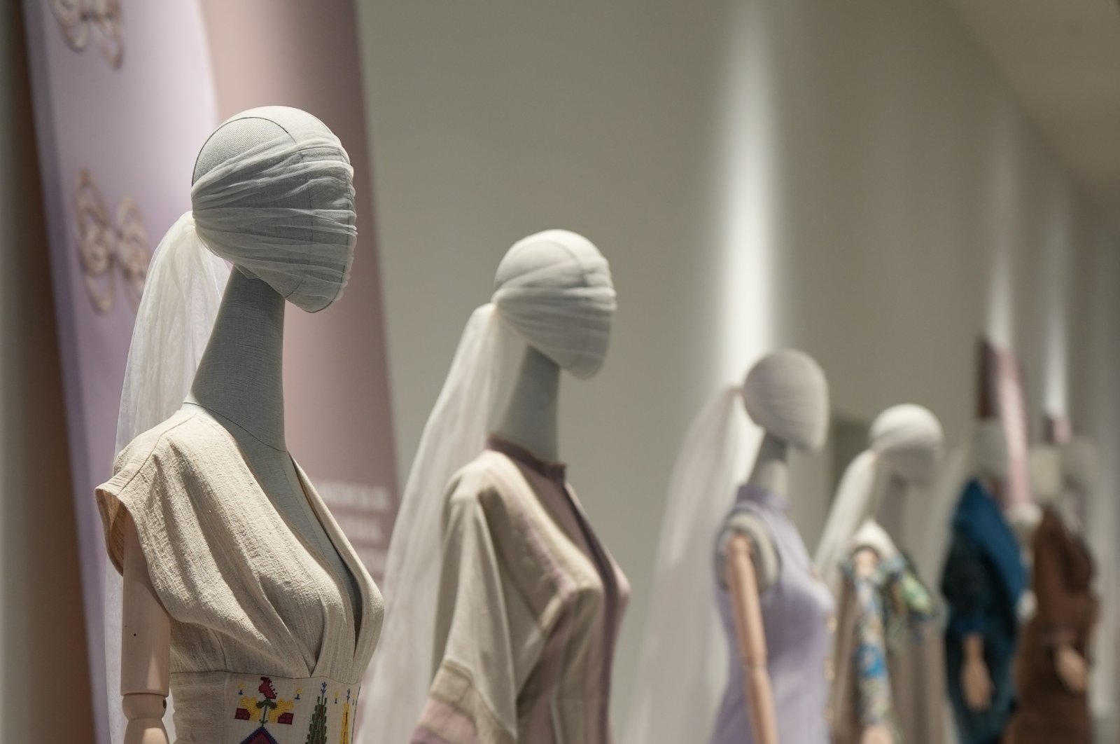 32 garments where unique weavings and embroideries from various regions of Anatolia by numerous masters are transformed into modern designs under Dilek Hanif's signature, Istanbul, Türkiye, Nov. 26, 2023. ( Photo courtesy of AKM)