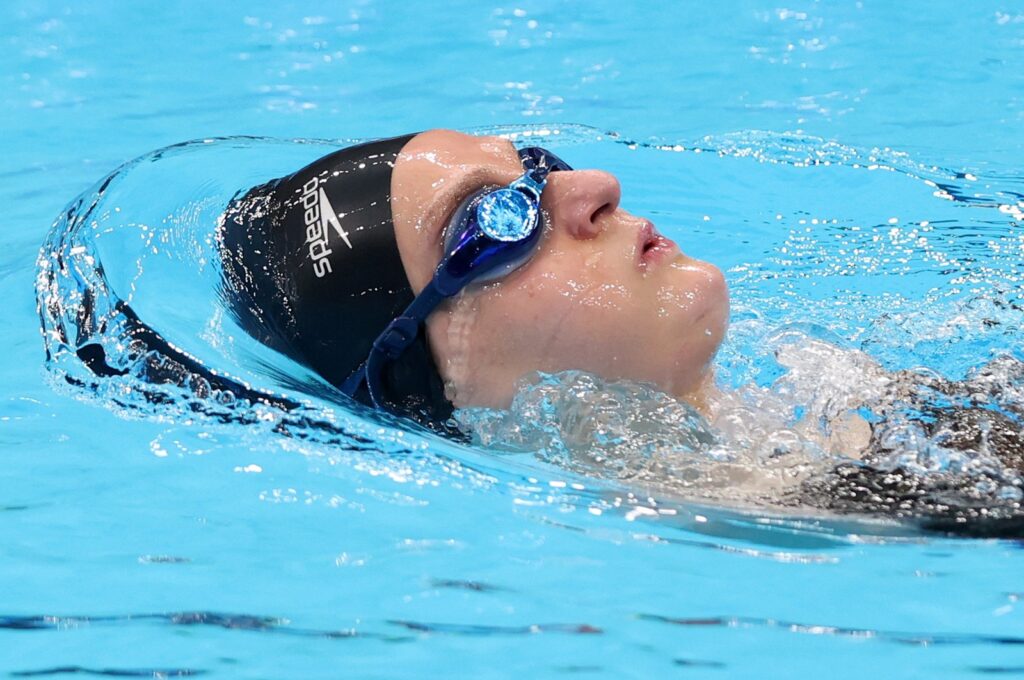 Türkiye's Sümeyye Boyacı in action during a swimming training session ahead of the Tokyo 2020 Paralympic Games at Tokyo Aquatics Centre, Tokyo, Japan, Aug. 22, 2021. (Getty Images Photo)