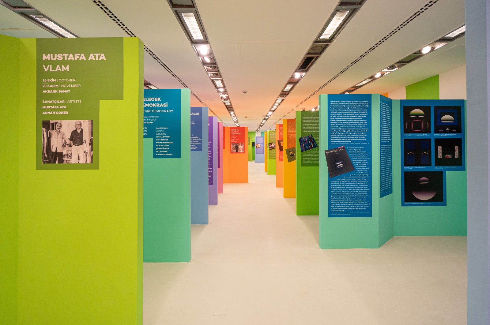 The photograph shows "A Space of Insight: Akbank Sanat and 30 Years" at Akbank Sanat, Istanbul, Türkiye, Dec. 4, 2023. (Photo courtesy of Akbank Sanat)