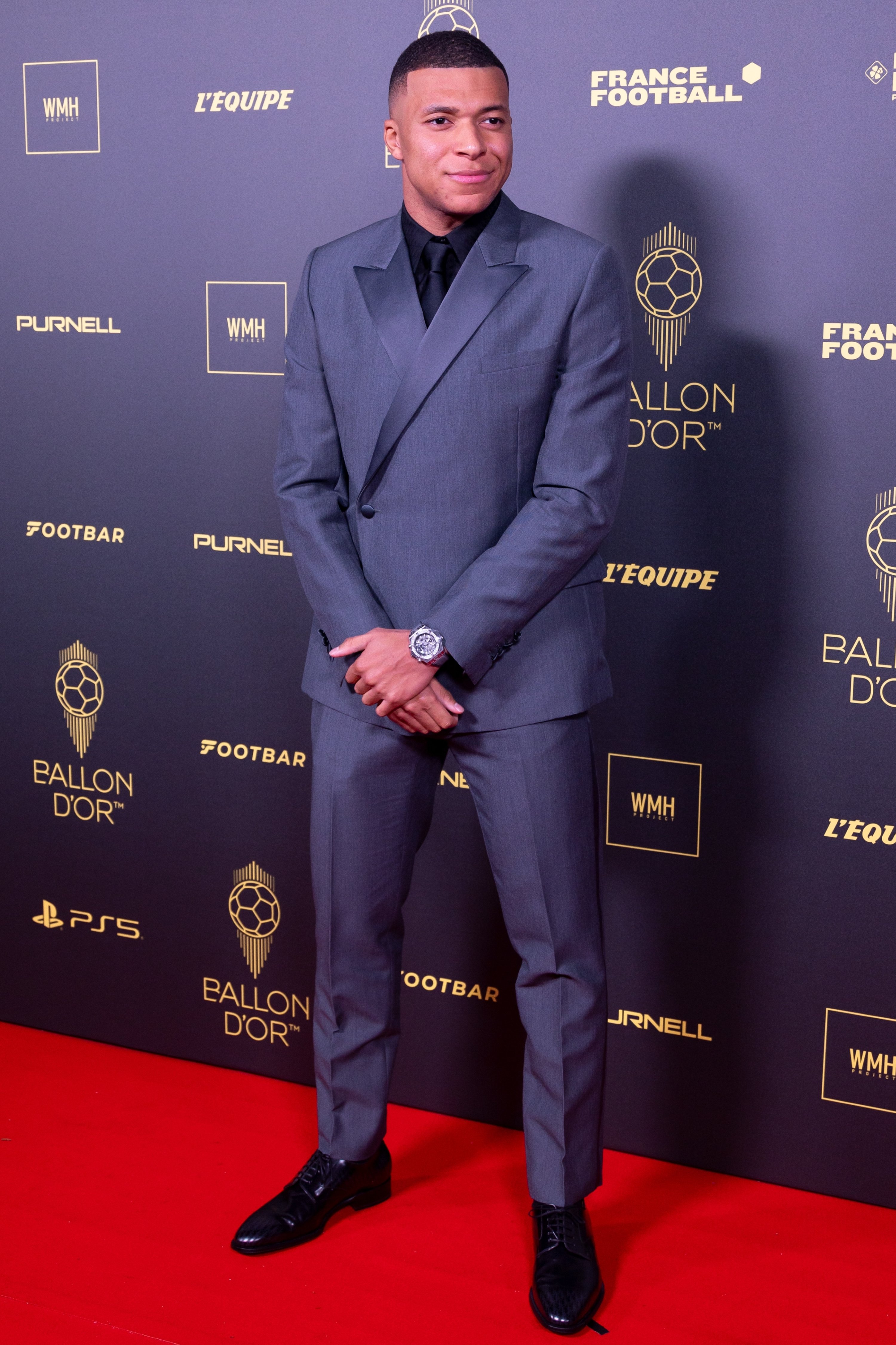 304379 Kylian Mbappe attends the 67th Ballon d'Or Ceremony at the Theatre du Chatelet, Paris, France, Oct. 30, 2023. (Getty Images Photo)