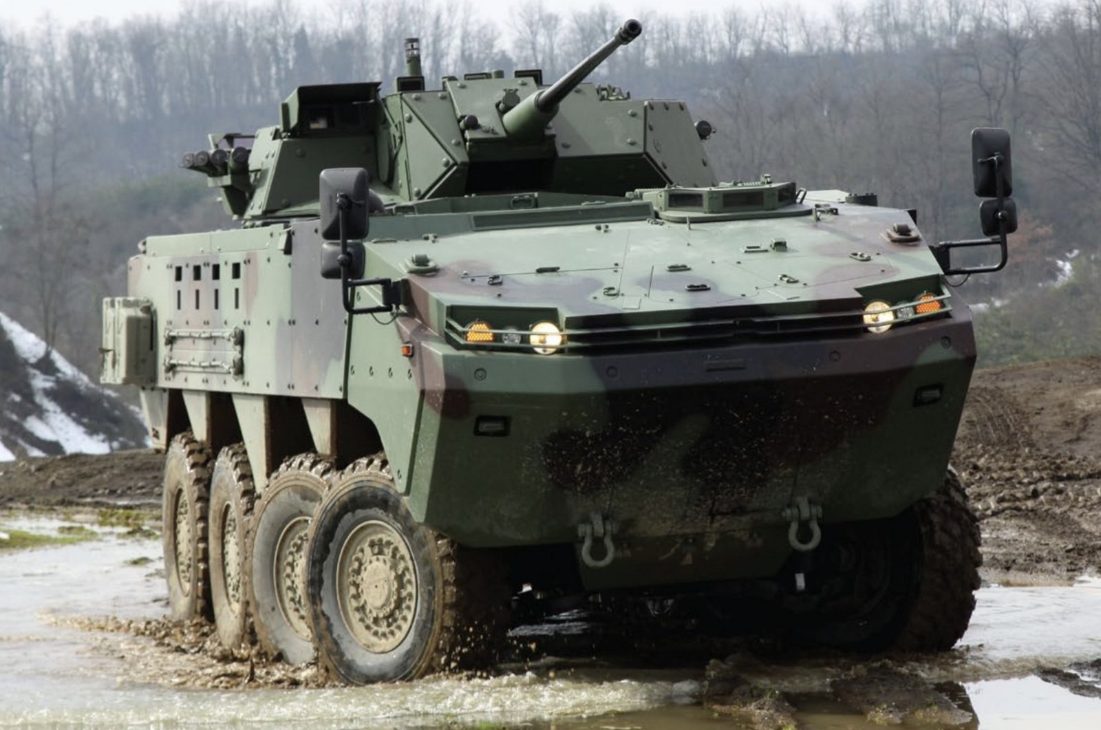 Otokar's ARMA 8x8 armored vehicle is seen in this photo dated Dec. 9, 2023. (AA Photo)