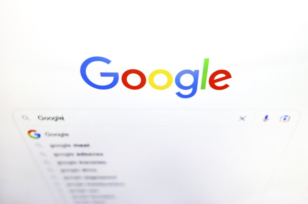 Google homepage is displayed on a screen for illustration photo, Krakow, Poland, Jan. 23, 2023. (Getty Images Photo)