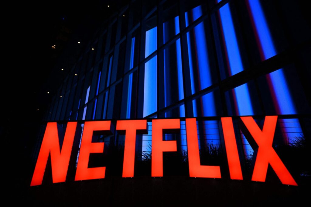 The Netflix logo is seen at the Netflix Tudum Theater in Los Angeles, California, U.S., Sept. 14, 2022. (AFP Photo)