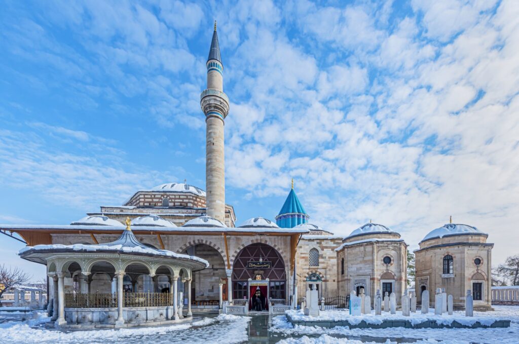 Mevlana's tomb during winter in Konya, Türkiye. Oct. 16, 2023. (Getty Images Photo)