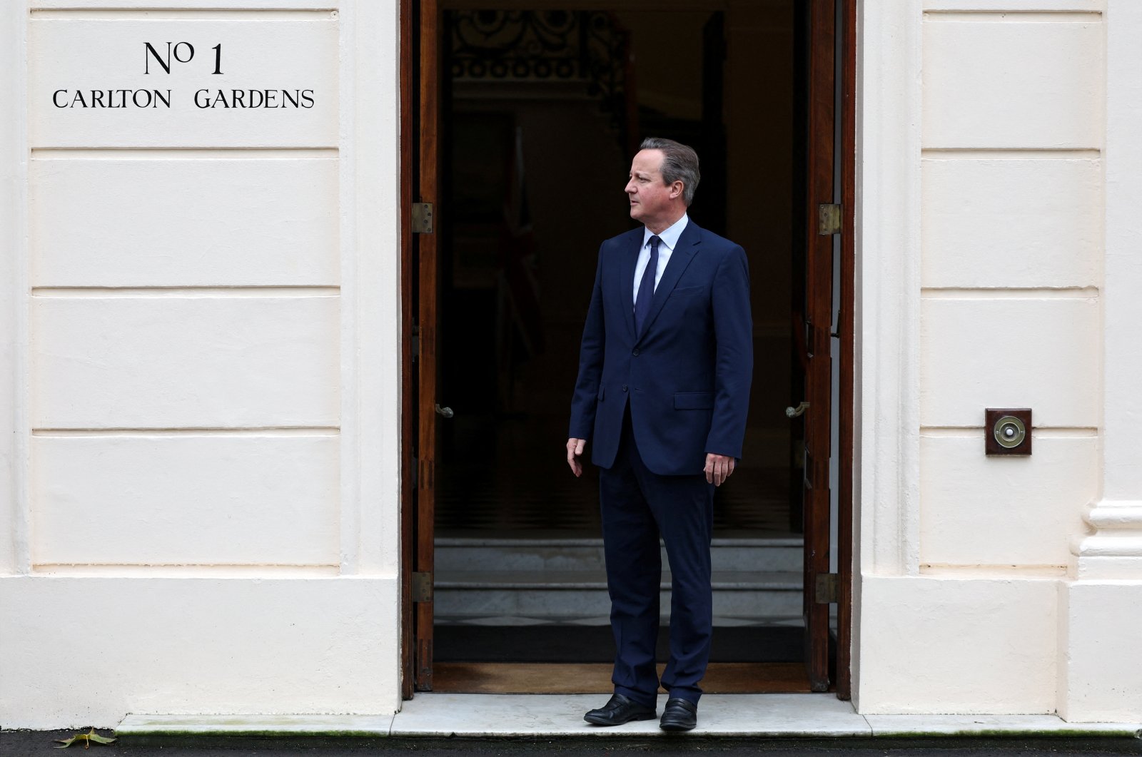 Britain's Foreign Secretary David Cameron at Carlton Gardens, London, U.K., Dec. 13, 2023. (Reuters Photo)