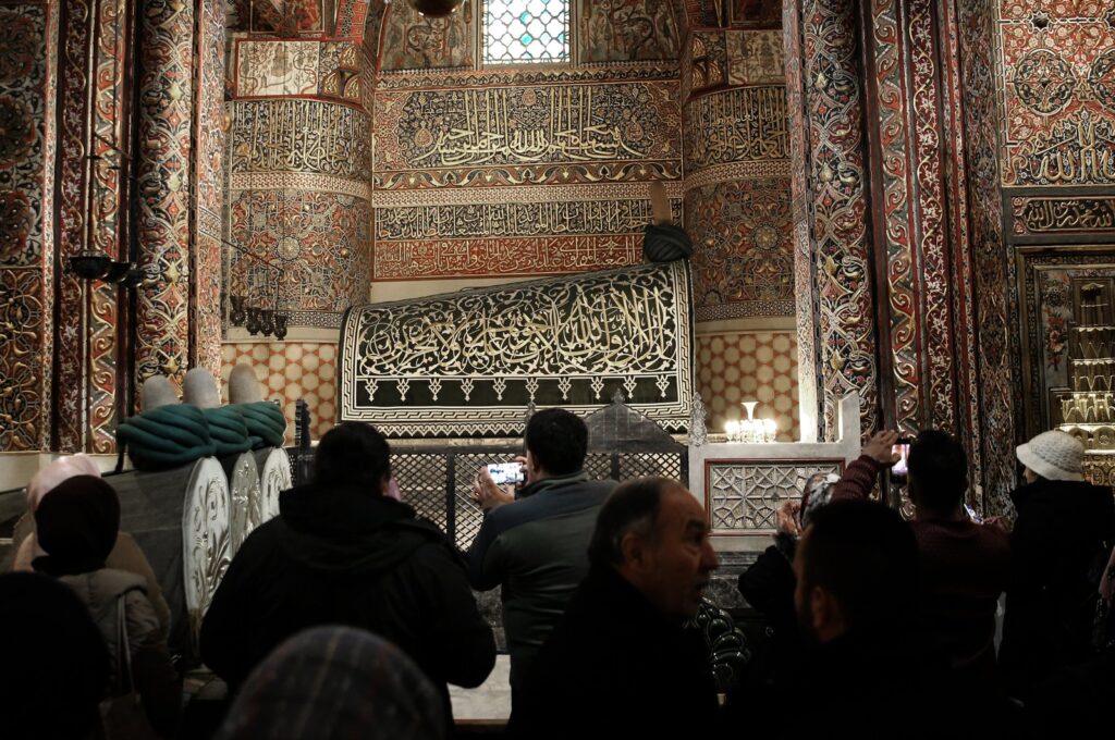 Mevlana Museum is visited by local and international visitors in Konya, Türkiye. Dec. 12, 2023. (AA Photo)