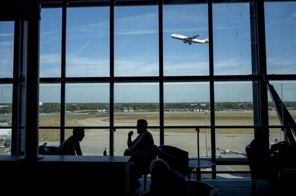 Passengers wait for their flights at Heathrow Airport's Terminal 5 in west London, U.K., Sept. 13, 2019. (AFP Photo)