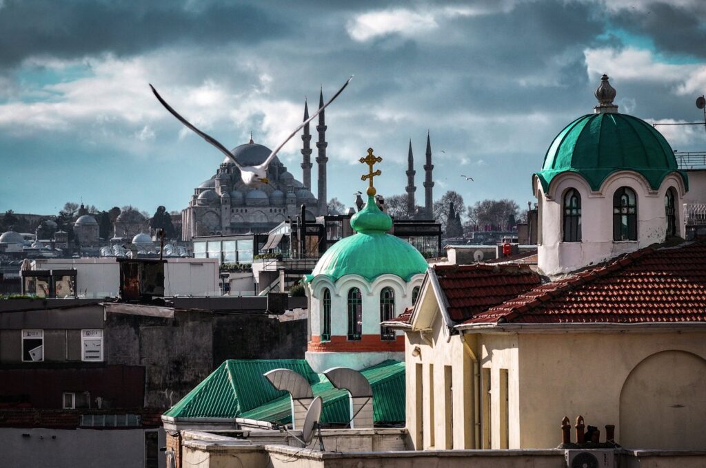 Istanbul's "roof churches," built on the rooftops of inns during the late 1800s to accommodate Russian pilgrims and travelers en route to Jerusalem for pilgrimage, Istanbul, Türkiye, Dec. 17, 2023. (AA Photo)