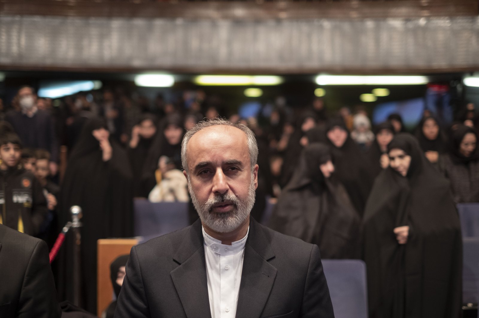 Iran's Foreign Ministry spokesman Nasser Kanaani, attends a ceremony commemorating the death anniversary of al Quds force commander in Tehran, Dec. 20, 2022. (Reuters File Photo)