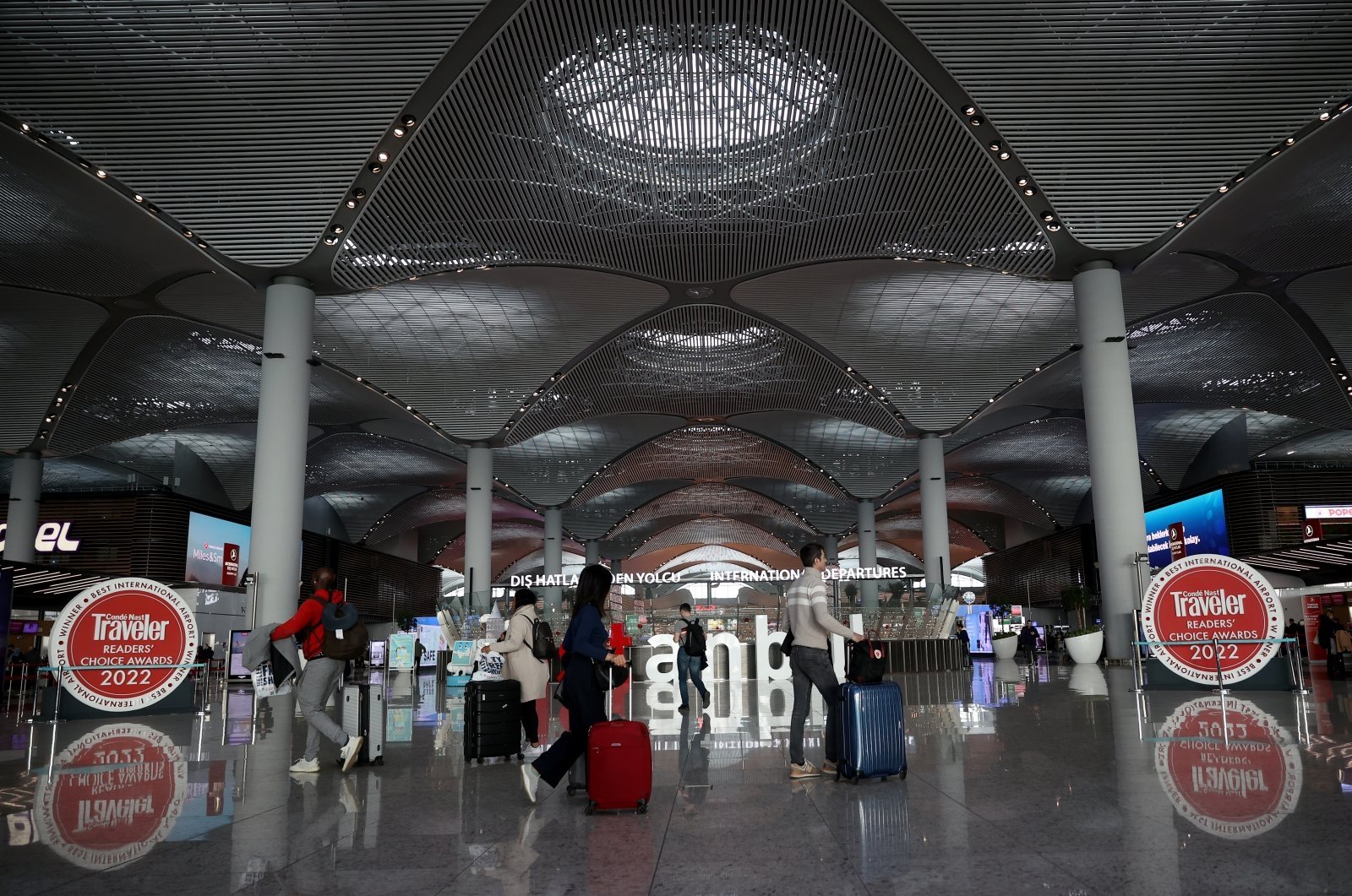 Passengers are seen at Istanbul Airport, in Istanbul, Türkiye, Dec. 30, 2022. (AA File Photo)