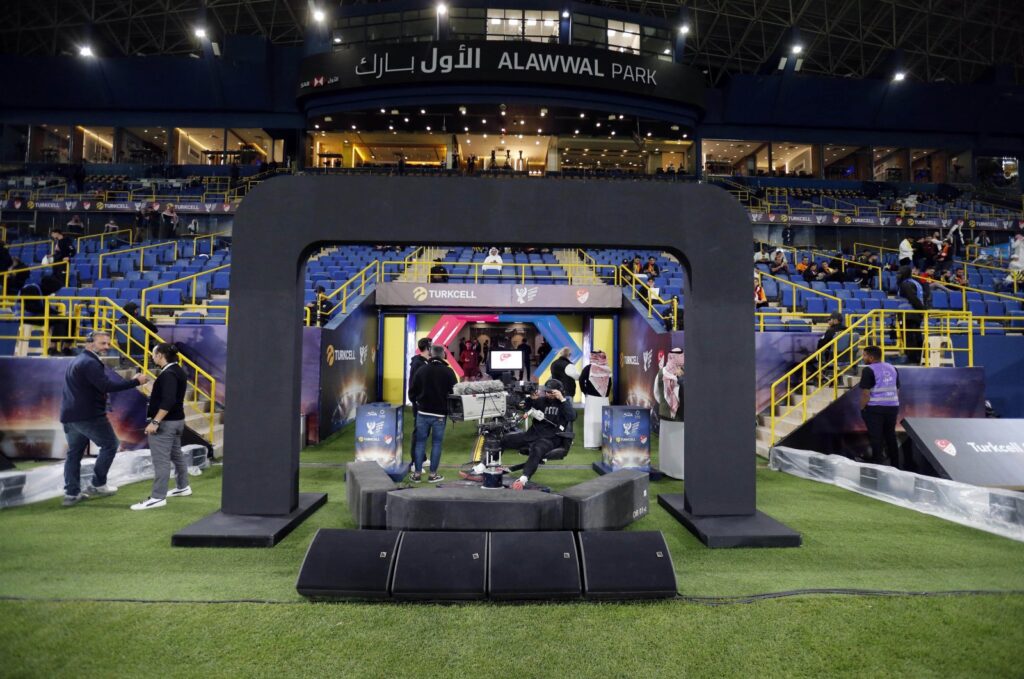 Al-Awwal Stadium ahead of Turkish Super Cup Final between Galatasaray and Fenerbahçe, Dec. 29, 2023. (DHA Photo)