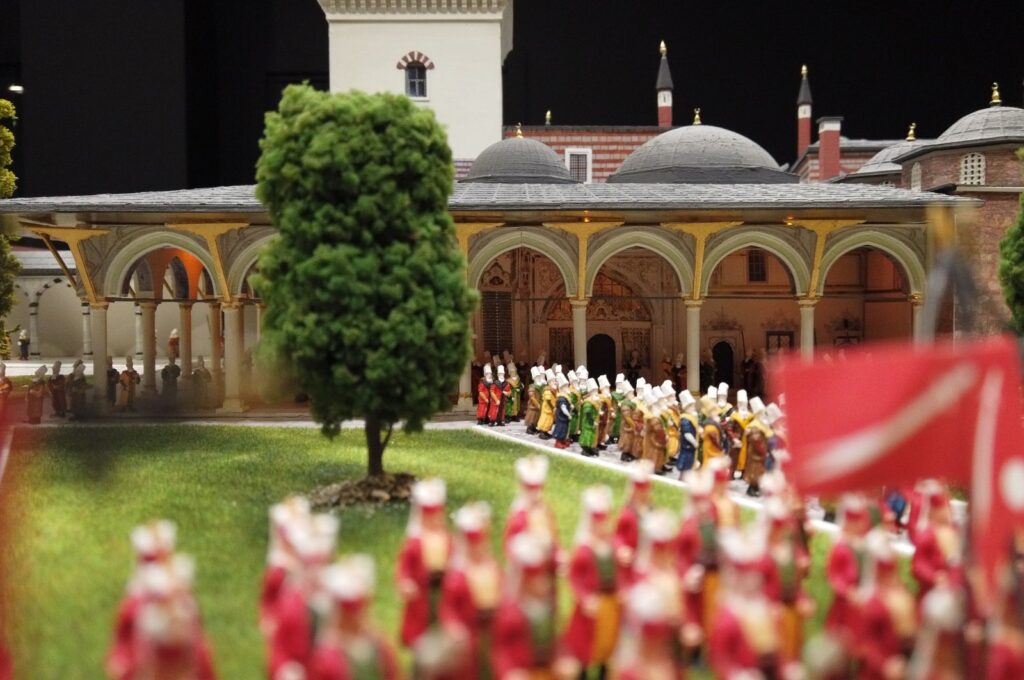 An ascension ceremony in miniature model, Istanbul, Türkiye, June 6, 2022. (Photo courtesy of Miniatürk)