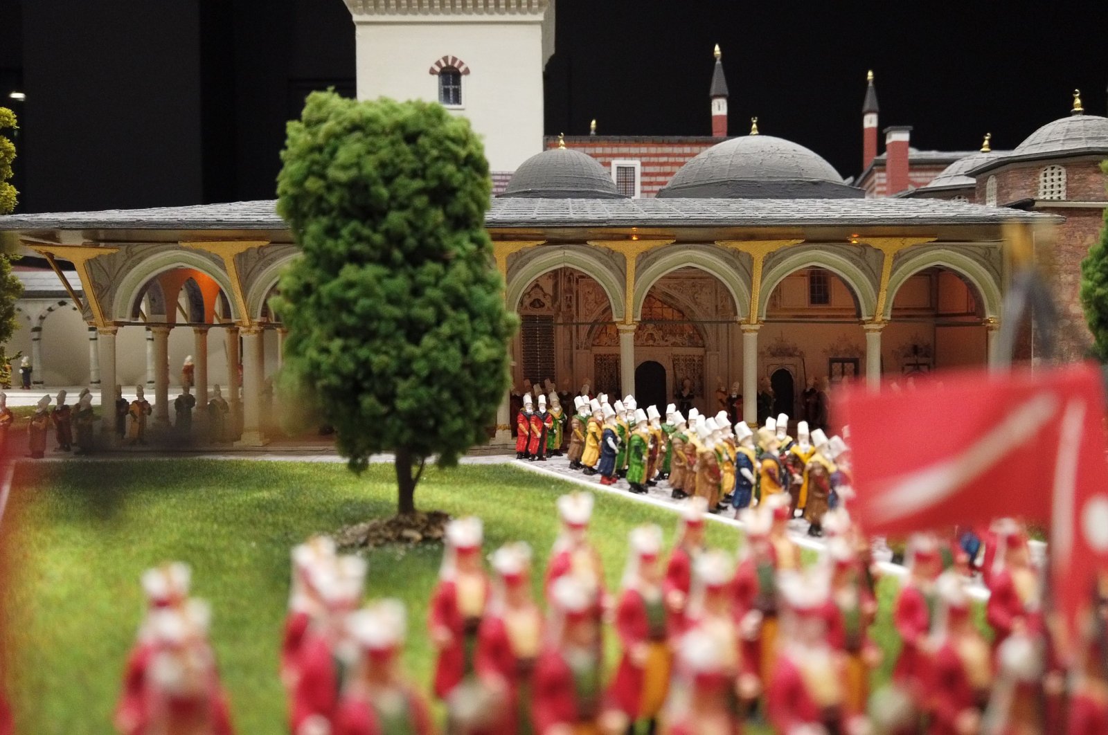 An ascension ceremony in miniature model, Istanbul, Türkiye, June 6, 2022. (Photo courtesy of Miniatürk)