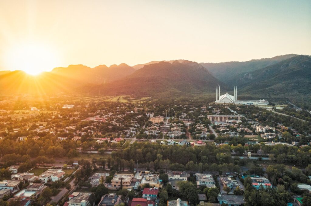 Drone photo of Islamabad city, Pakistan. (Getty Images Photo)