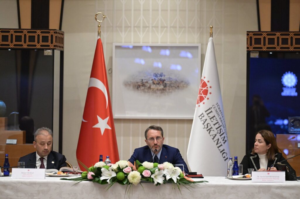 Presidential Communications Director Fahrettin Altun chairs the Public Diplomacy Coordination Committee meeting in Ankara, Dec. 21, 2023. (AA File Photo)