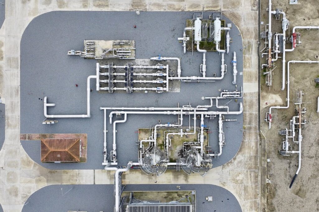A view of the Silivri natural gas storage facility, Istanbul, Türkiye, Dec. 30, 2023. (AA Photo)