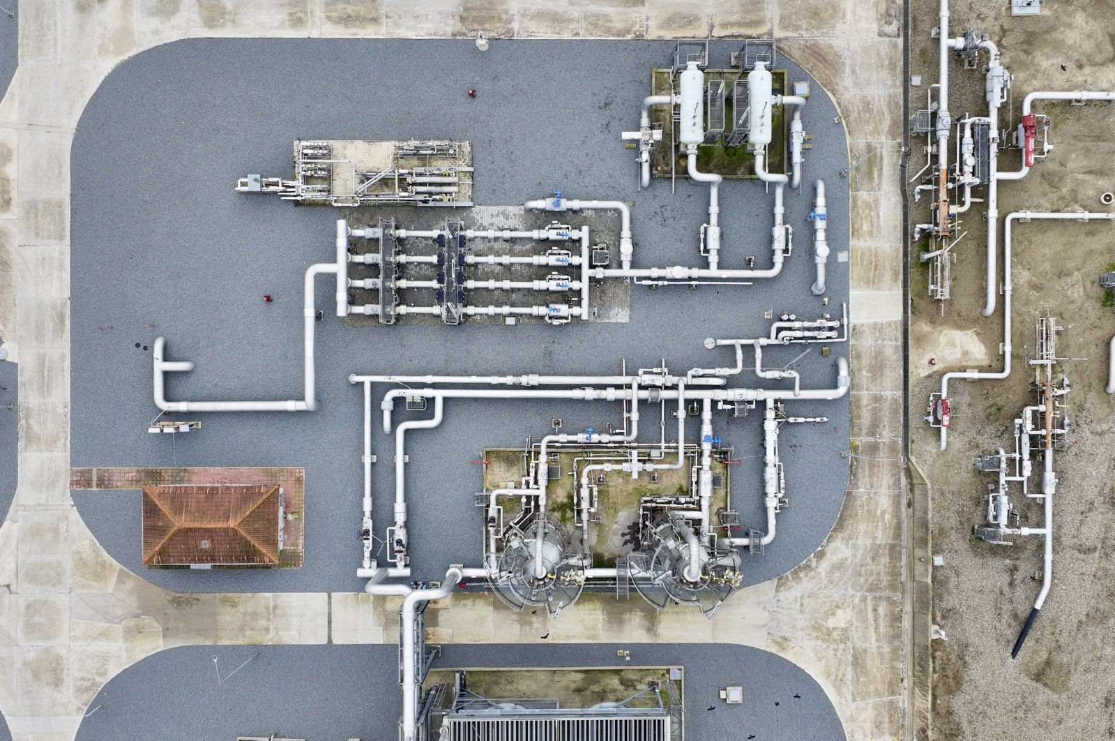 A view of the Silivri natural gas storage facility, Istanbul, Türkiye, Dec. 30, 2023. (AA Photo)