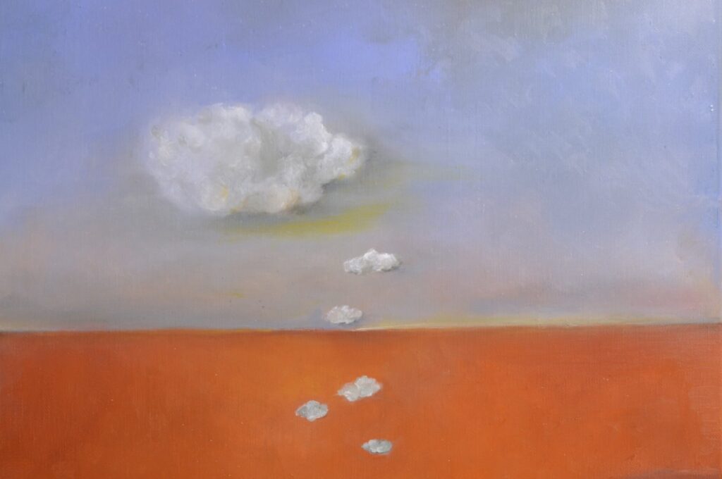 An artwork by Gülseren Südor displayed in "Gülseren Südor: Between Times and Layers" exhibition. (Photo courtesy of Metrohan)