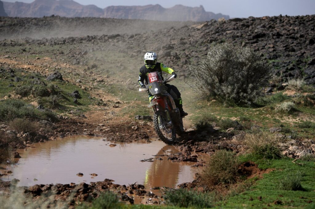 Twintrail Racing Team's Carles Falcon in action during stage one of the Dakar Rally, al-Henakiyah, Saudi Arabia, Jan. 6, 2024. (Reuters Photo)