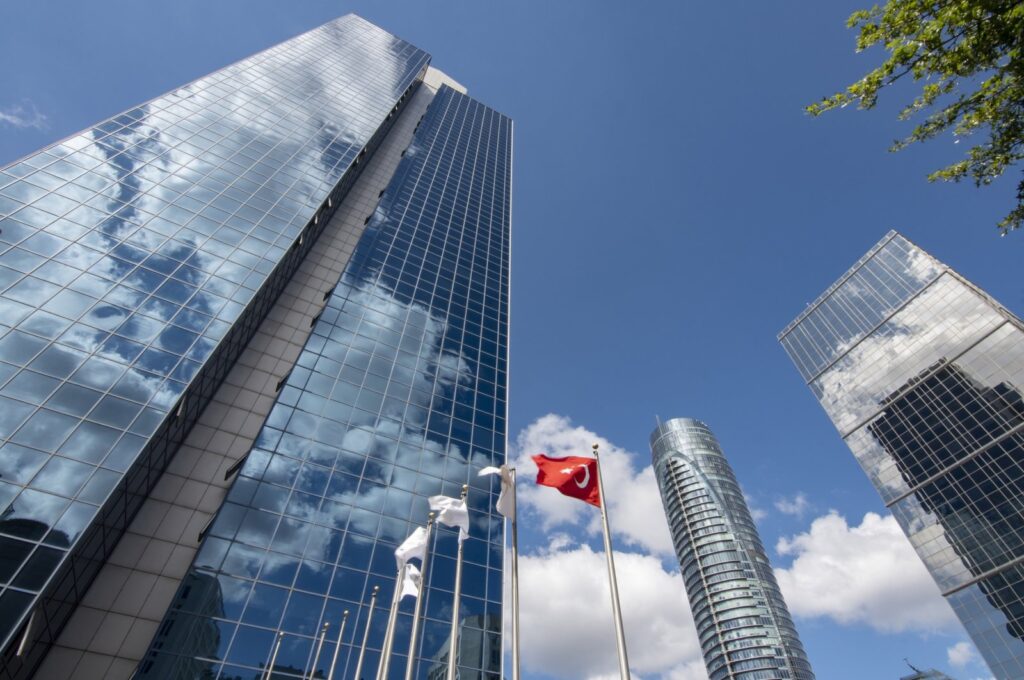 High-rise office buildings in Maslak, Istanbul, Türkiye. (Getty Images Photo)