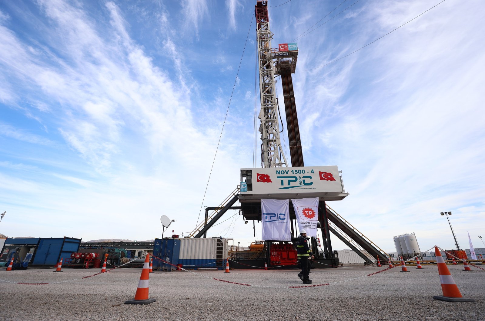 A view of the oil field in the Gabar region in Şırnak province, southeastern Türkiye, Dec. 31, 2023. (AA Photo)