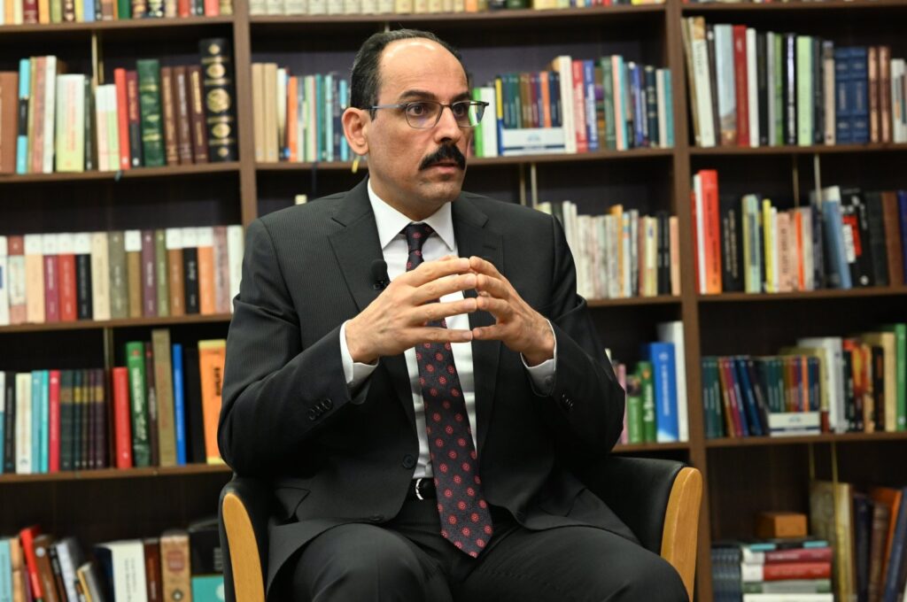 Ibrahim Kalın speaks at an interview, Ankara, Türkiye, April 5, 2023. (AA Photo)