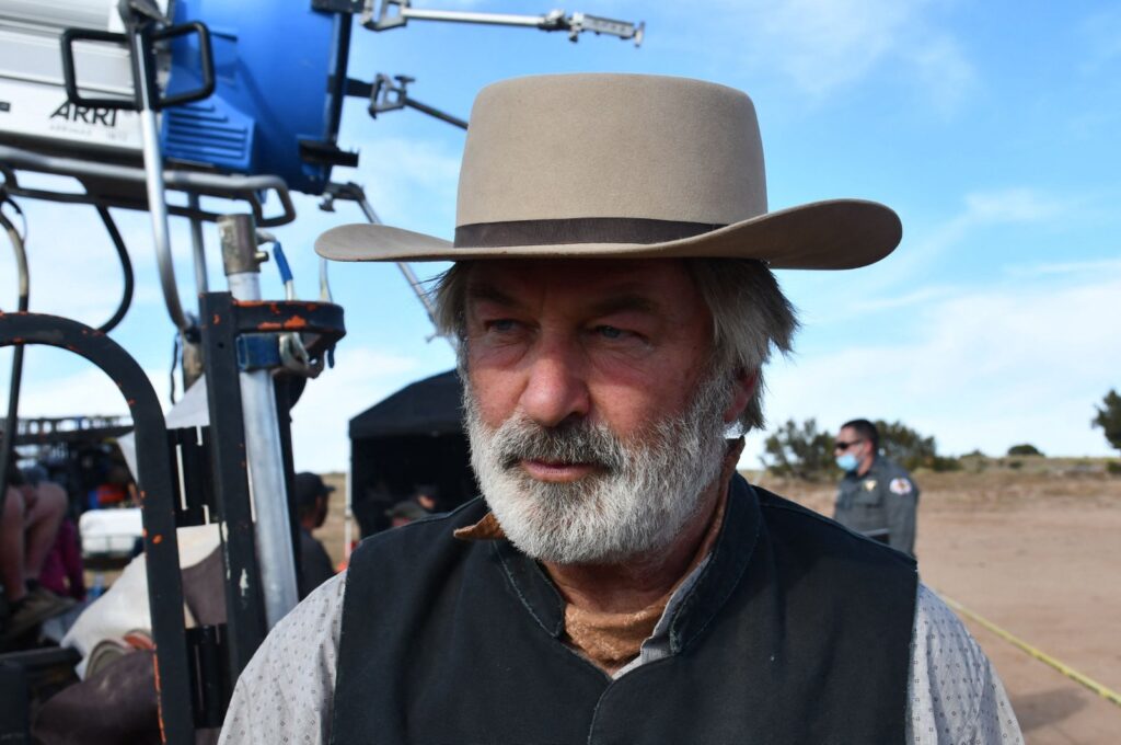 This handout image courtesy of Santa Fe County Sheriff's Office and part of the investigative files shows actor Alec Baldwin being processed after the death of cinematographer Halyna Hutchins at the Bonanza Creek Ranch in Santa Fe, New Mexico, U.S., Oct. 21, 2022. (AFP Photo)