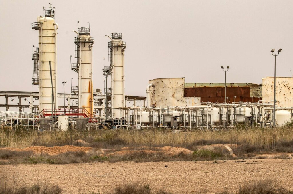 This picture taken on March 12, 2020, shows a view of oil production facilities at the Al-Omar oil field in the eastern Syrian Deir El-Zour province. (AFP File Photo)