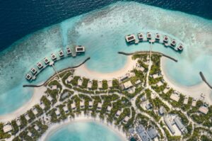 Rare dreamy beach islands are in high demand, to meet this, the travel industry is creating artificial paradises worldwide, like the half-moon bays at Patina Maldives Resort. (dpa Photo)