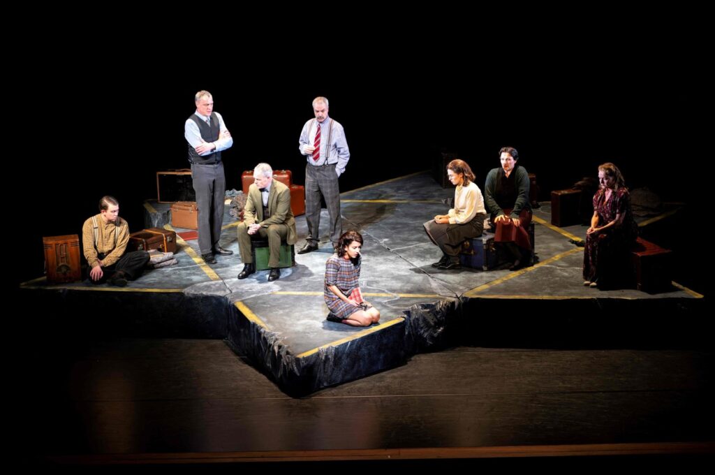 "Je Anne" musical, based on Anne Frank's diary, is back at Kennemer Theater near Amsterdam. The stage setup includes a Star of David representing the hiding place of Anne Frank. The show reminds us of the importance of her story. (AFP Photo)