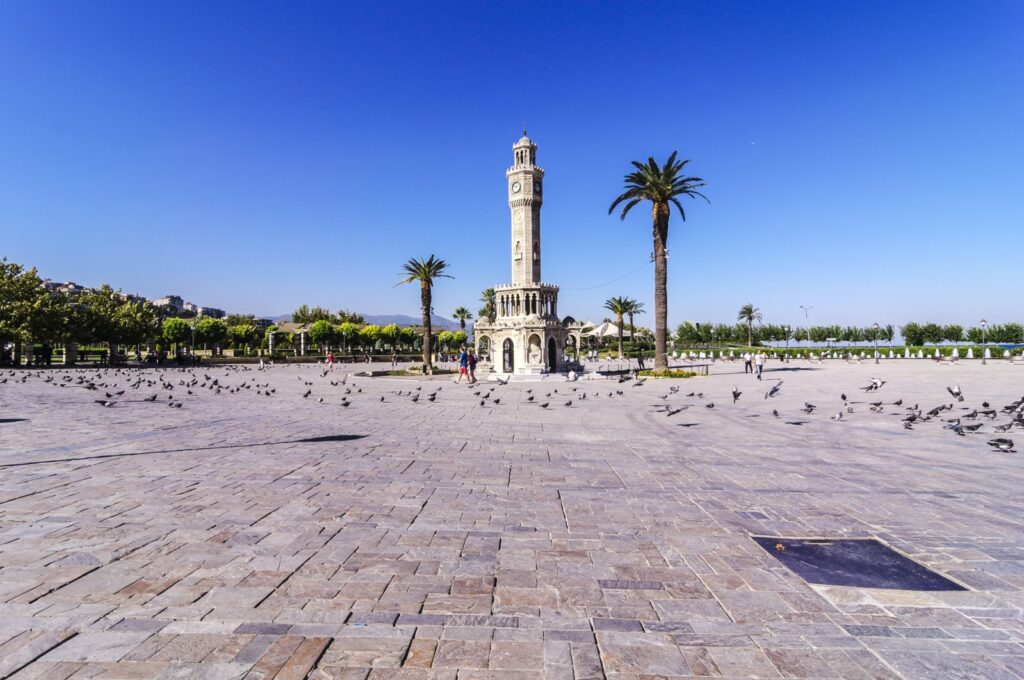 Konak Clock tower in Izmir, Türkiye. (Getty Images Photo)