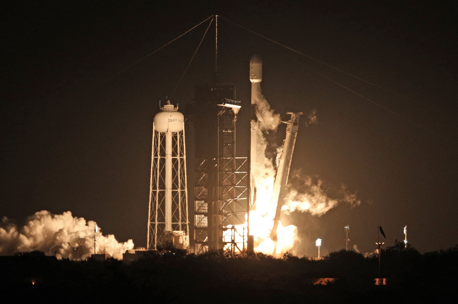 Intuitive Machines' Nova-C mission, launched by SpaceX, will study the moon's surface for NASA's Artemis program. Odysseus, the lander, will be the first U.S. craft to land on the moon in 50-plus years, Florida, U.S., Feb. 15, 2024. (AFP Photo)